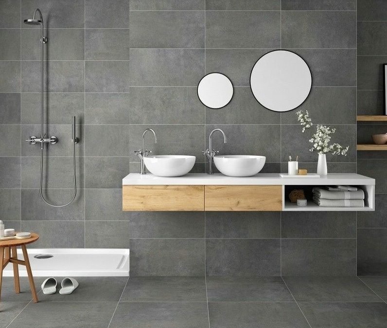 grey bathroom tile ideas