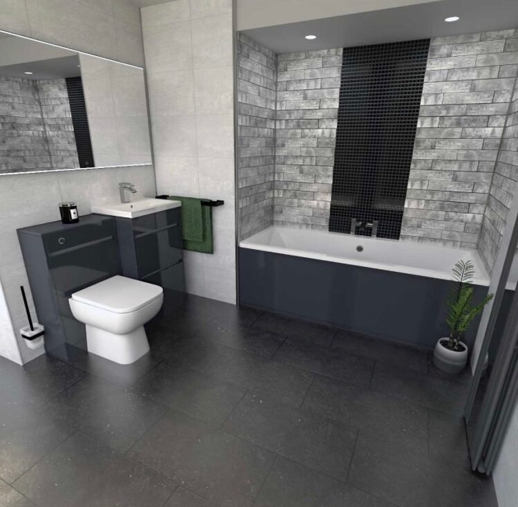 grey bathroom tile ideas