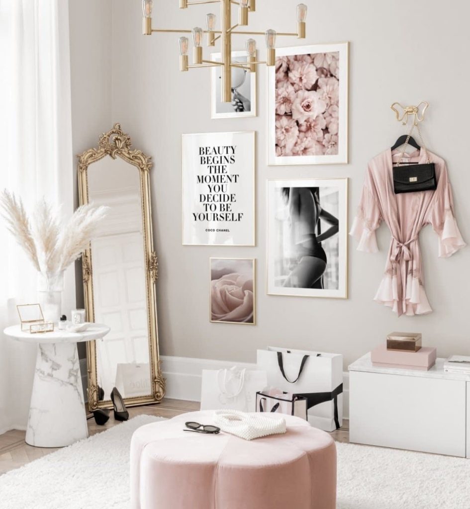 pink and grey bedroom ideas