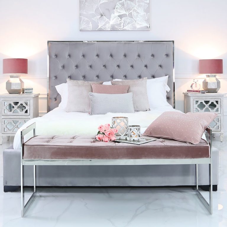 pink and grey bedroom ideas