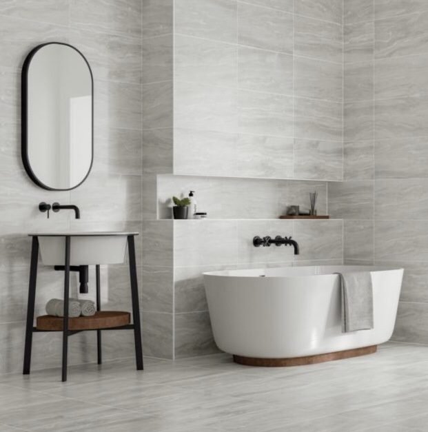 grey bathroom tile ideas