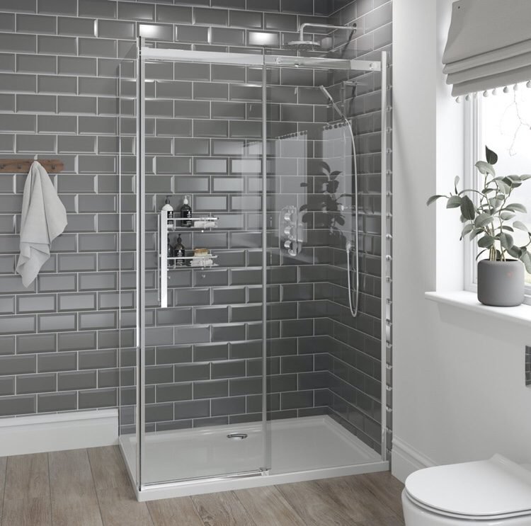 Grey abd white bathroom designs - grey bathroom tiles