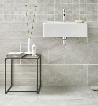 Grey bathroom designs - light grey bathroom tiles