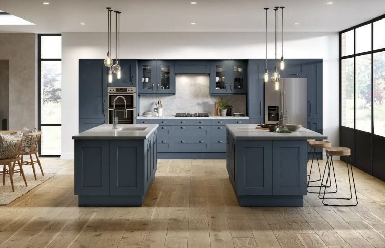 blue kitchen colour scheme