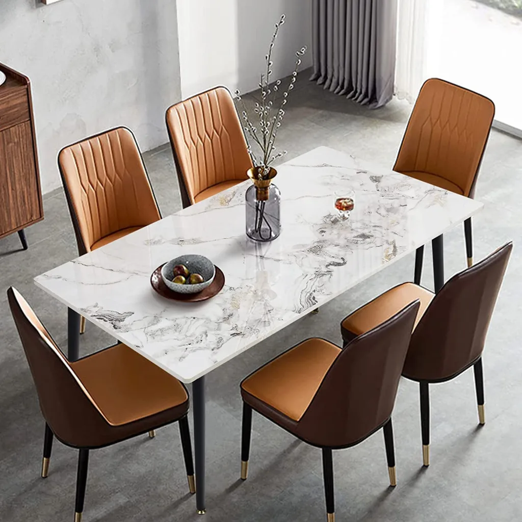 marble effect dining table on Amazon