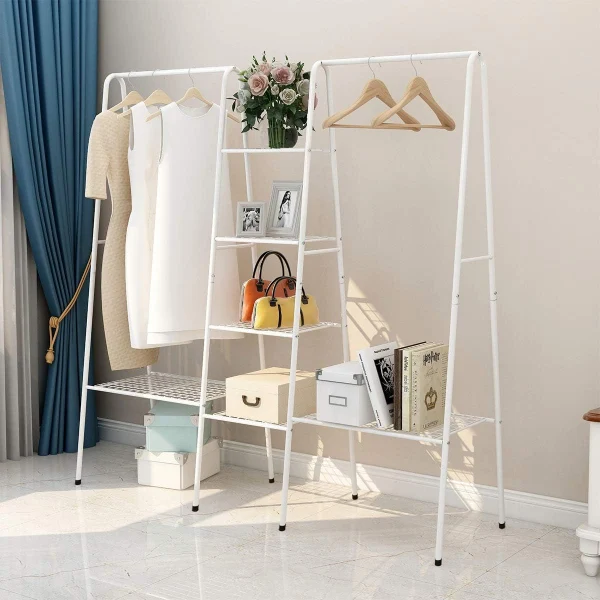 vertical clothing rack small bedroom storage ideas