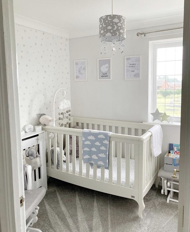 grey nursery room for newborn ideas