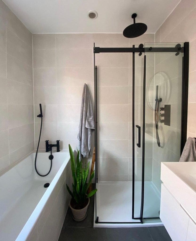 small bathroom with shower cubicle