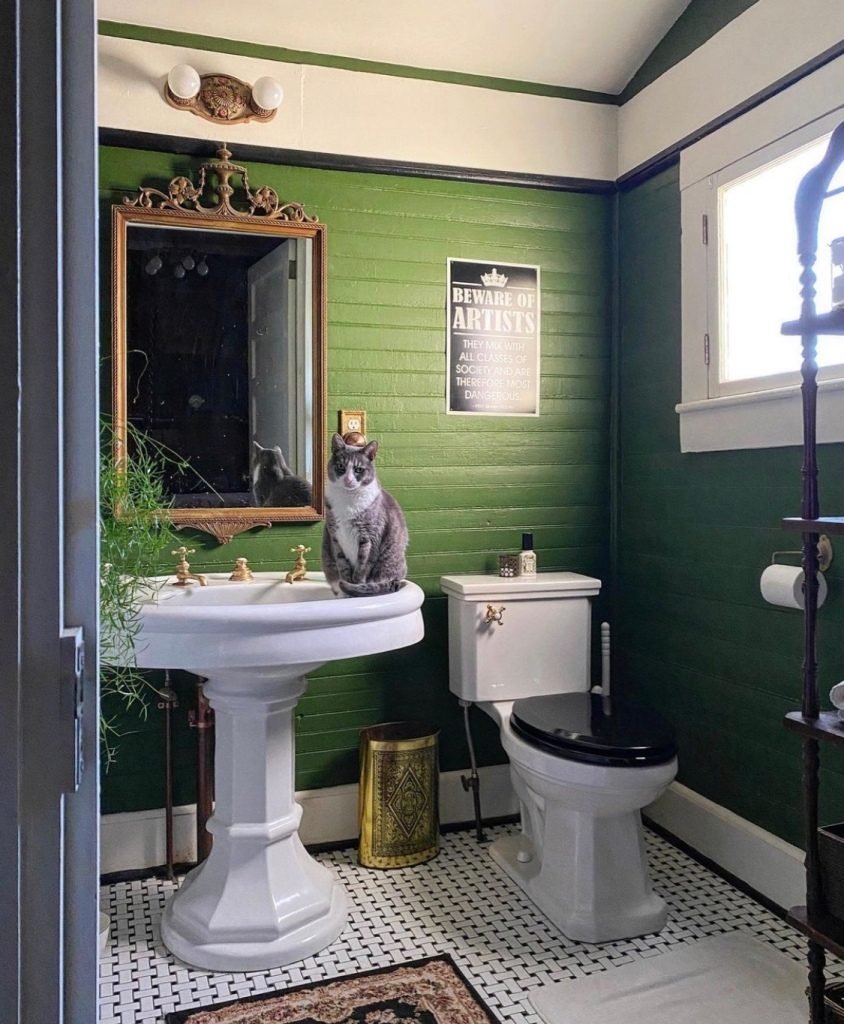 green bathroom ideas