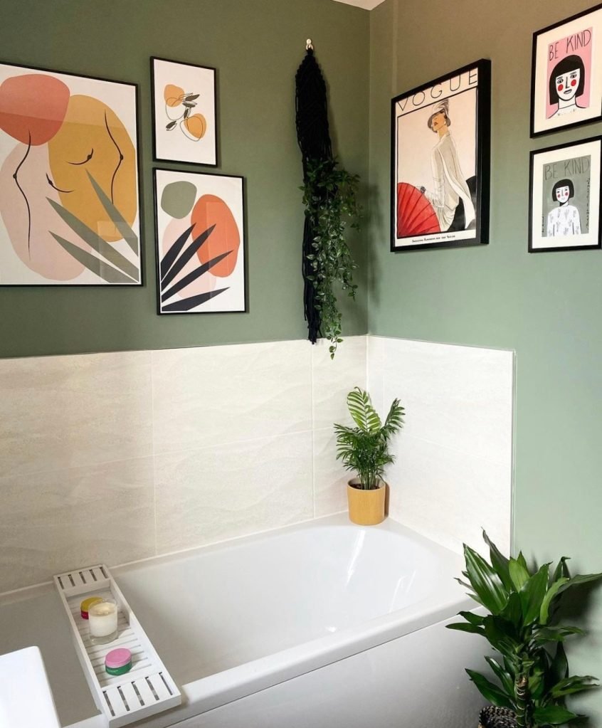 green bathroom ideas