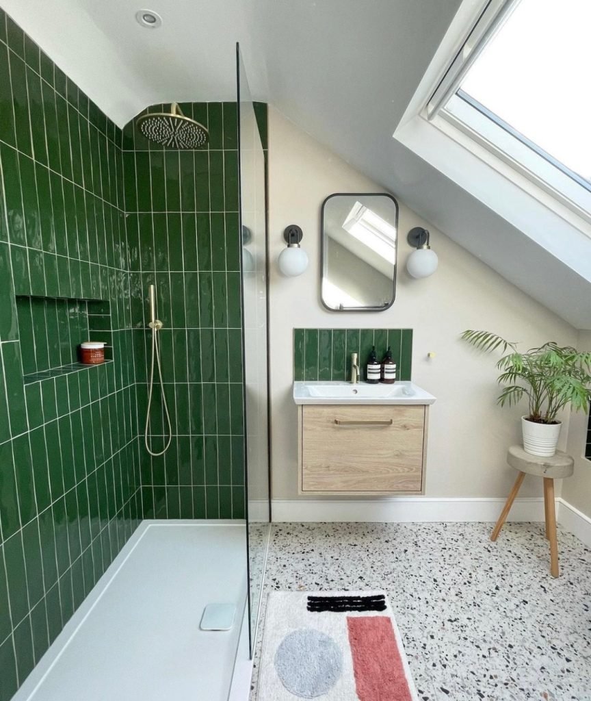 green bathroom ideas