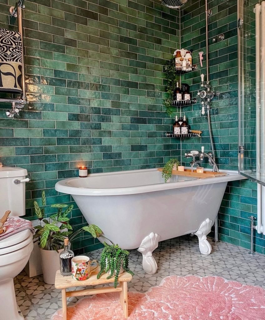 green bathroom ideas