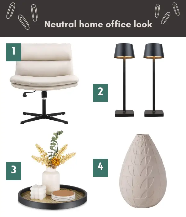 Neutral home office idea