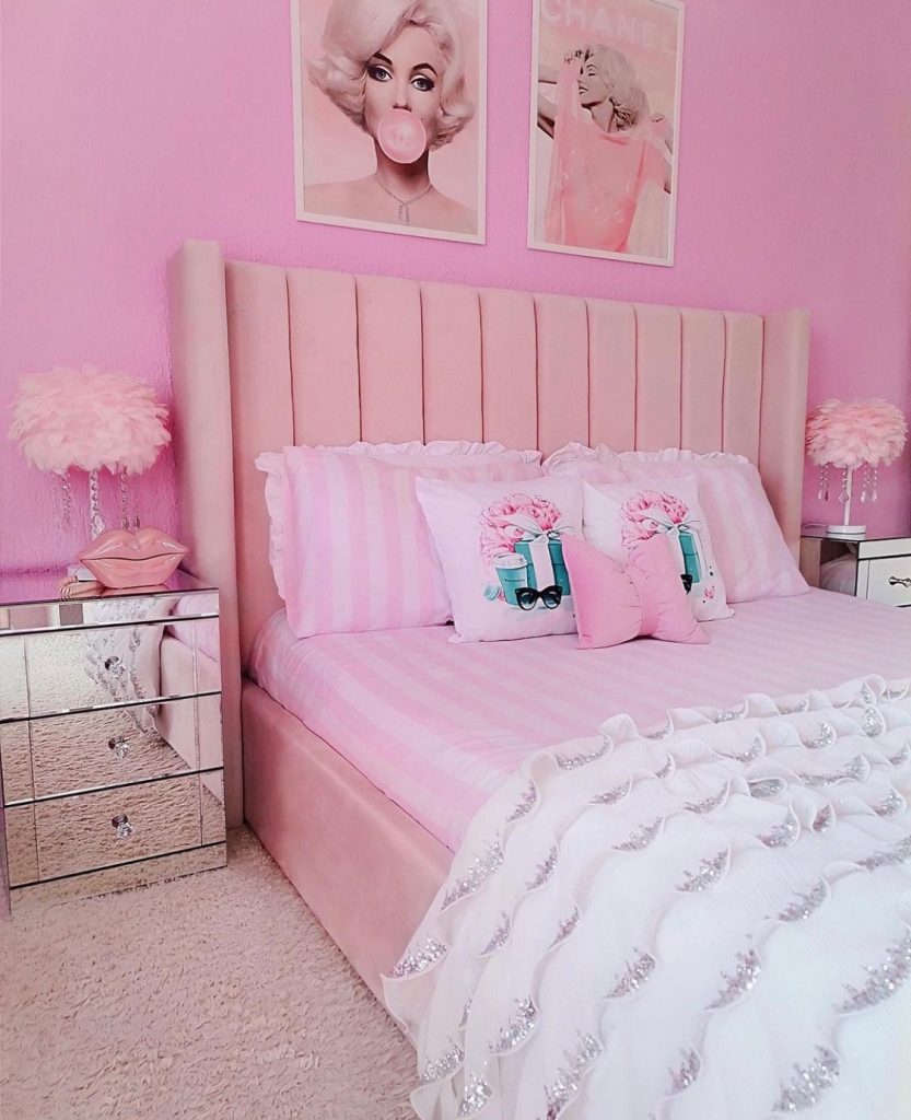 pink bedroom tour