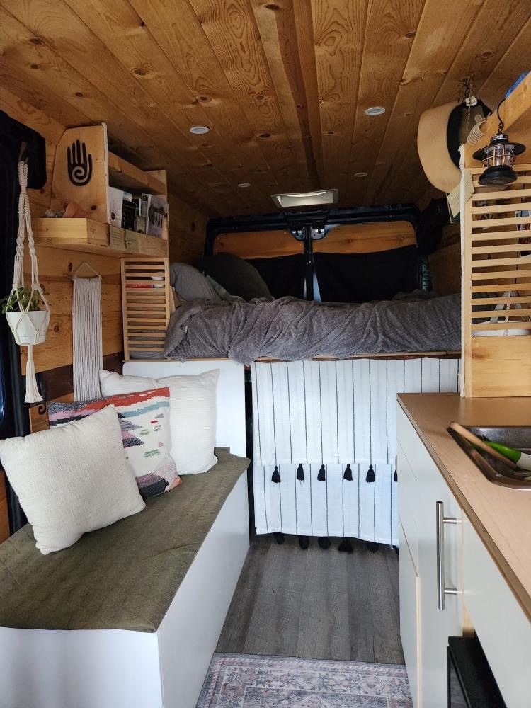 how to make a converted van feel homely