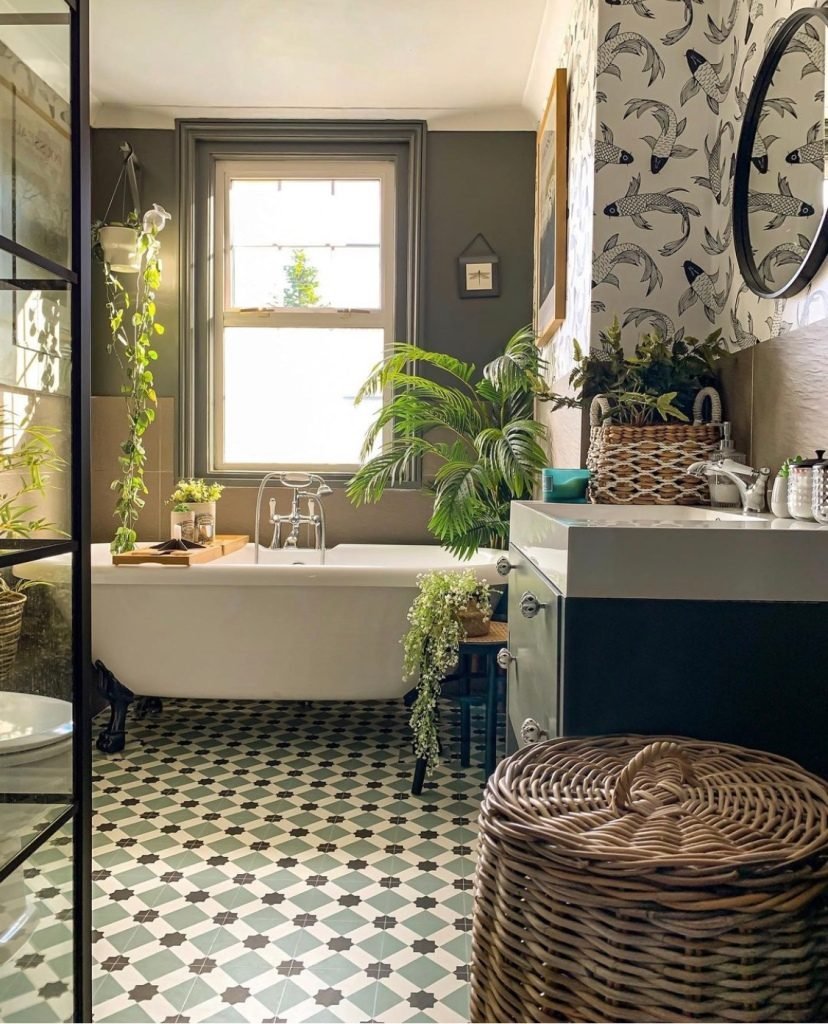 green bathroom trend 2023