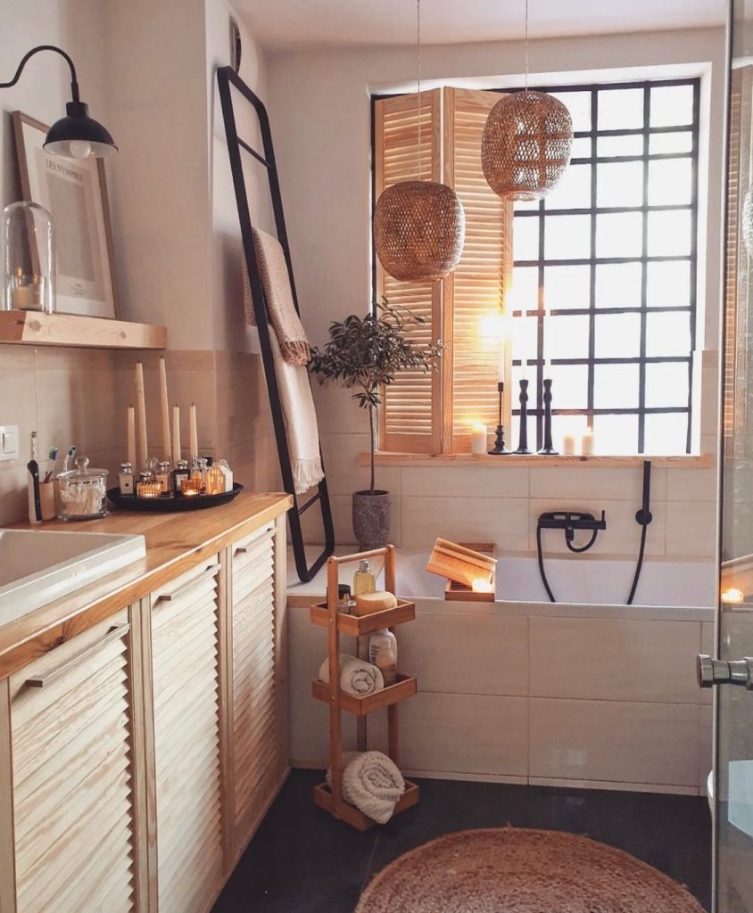 cozy boho bathroom trend 2023