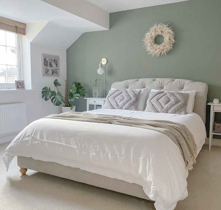 sage-green-bedroom-ideas-accent-wall