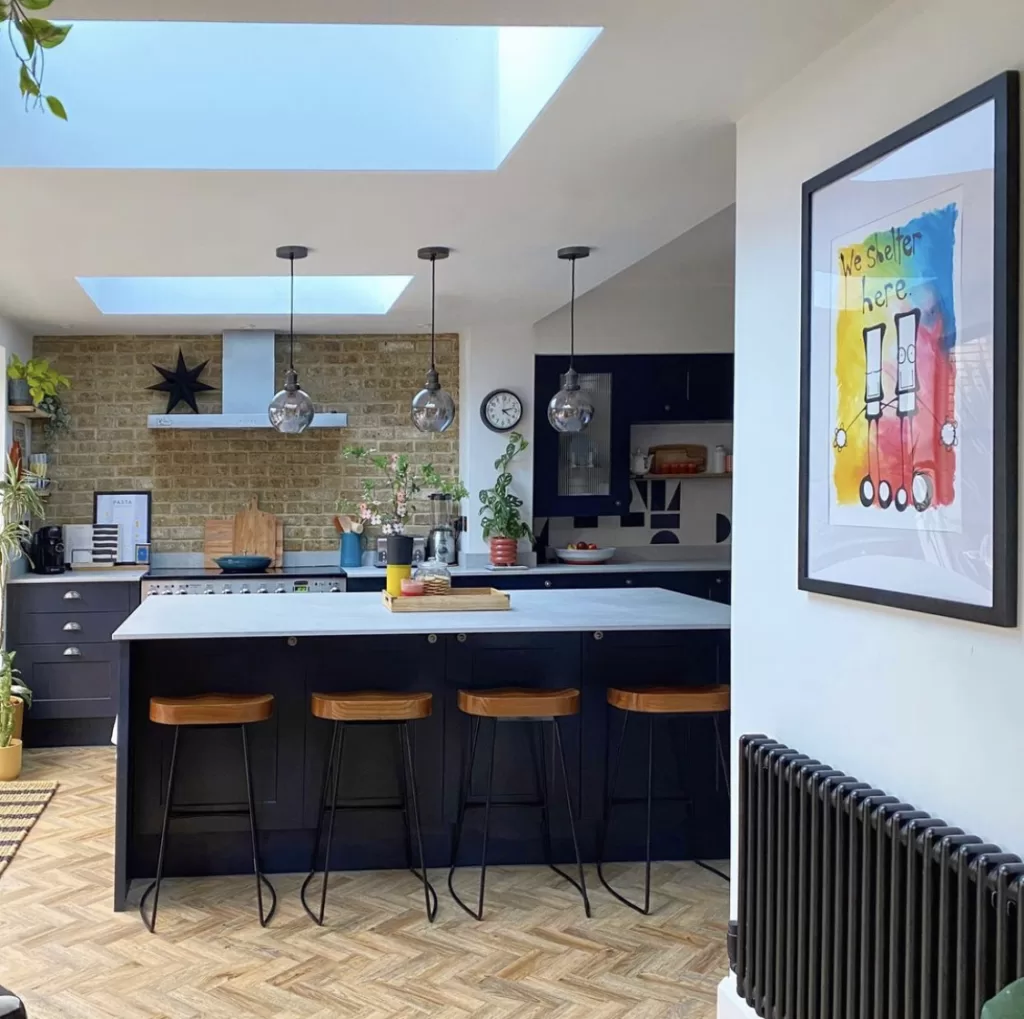 Kitchen Skylight Ideas That Will Brighten Up Your Home - double kitchen skylight idea