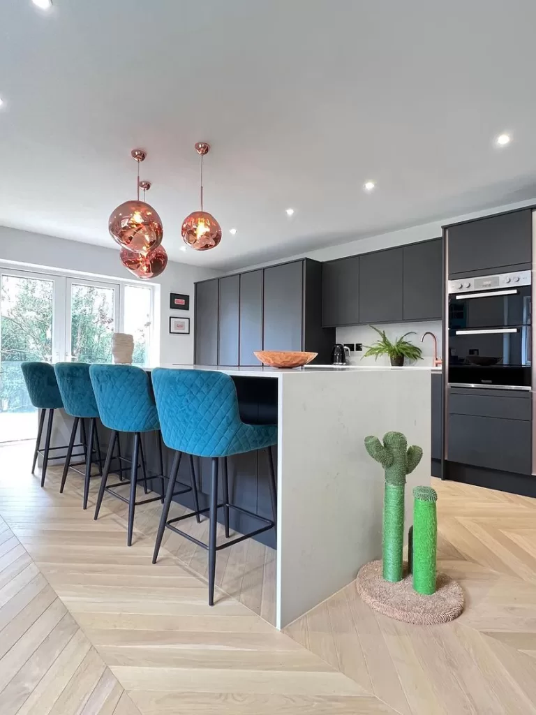 1970s home gets a kitchen transformation with a hidden door - kitchen after the renovation
