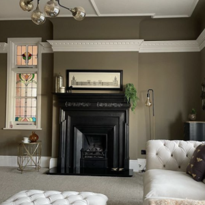 5 Expert Tips For Arranging Your Living Room Furniture With A Fireplace   5 Expert Tips For Arranging Your Living Room Furniture With A Fireplace Fireplace Idea With Lots Of Space 300x300 