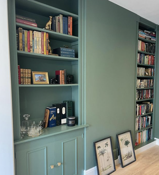 alcove shelcing ideas - book case in a victoria home