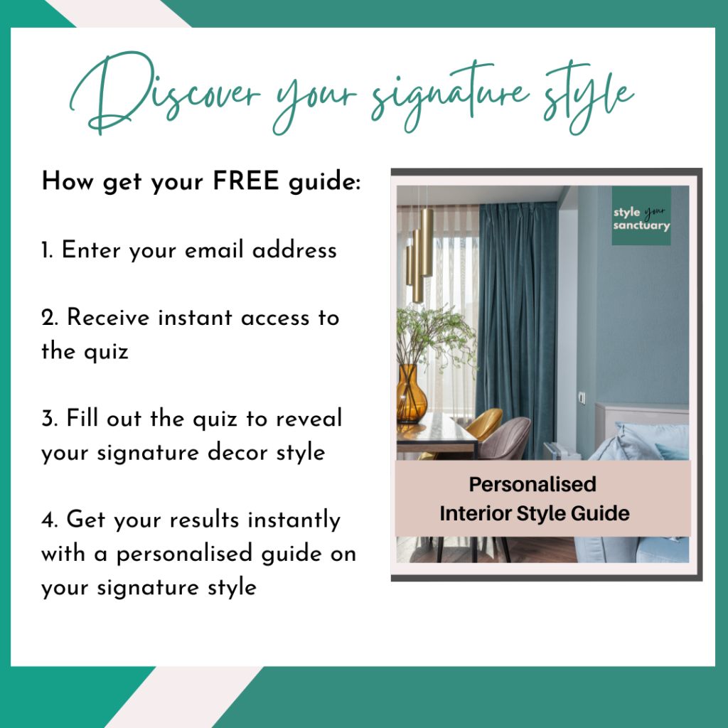 Free personalised interior style guide