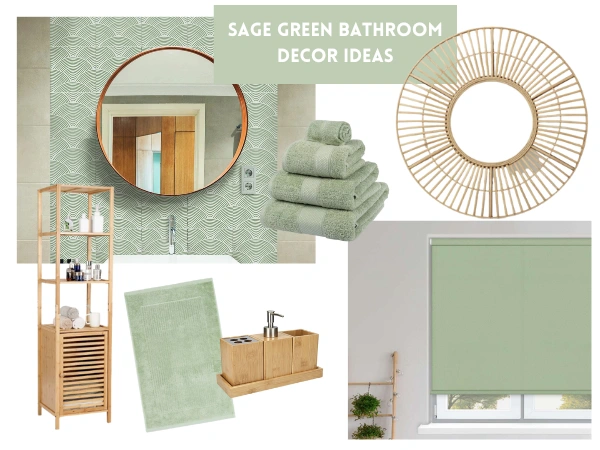 Sage green decor ideas for bathrooms