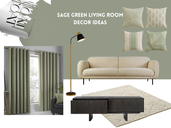 Sage green and cream living room ideas