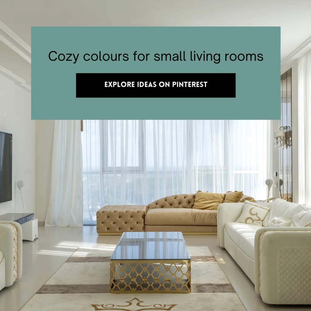 cozy colours for small living rooms