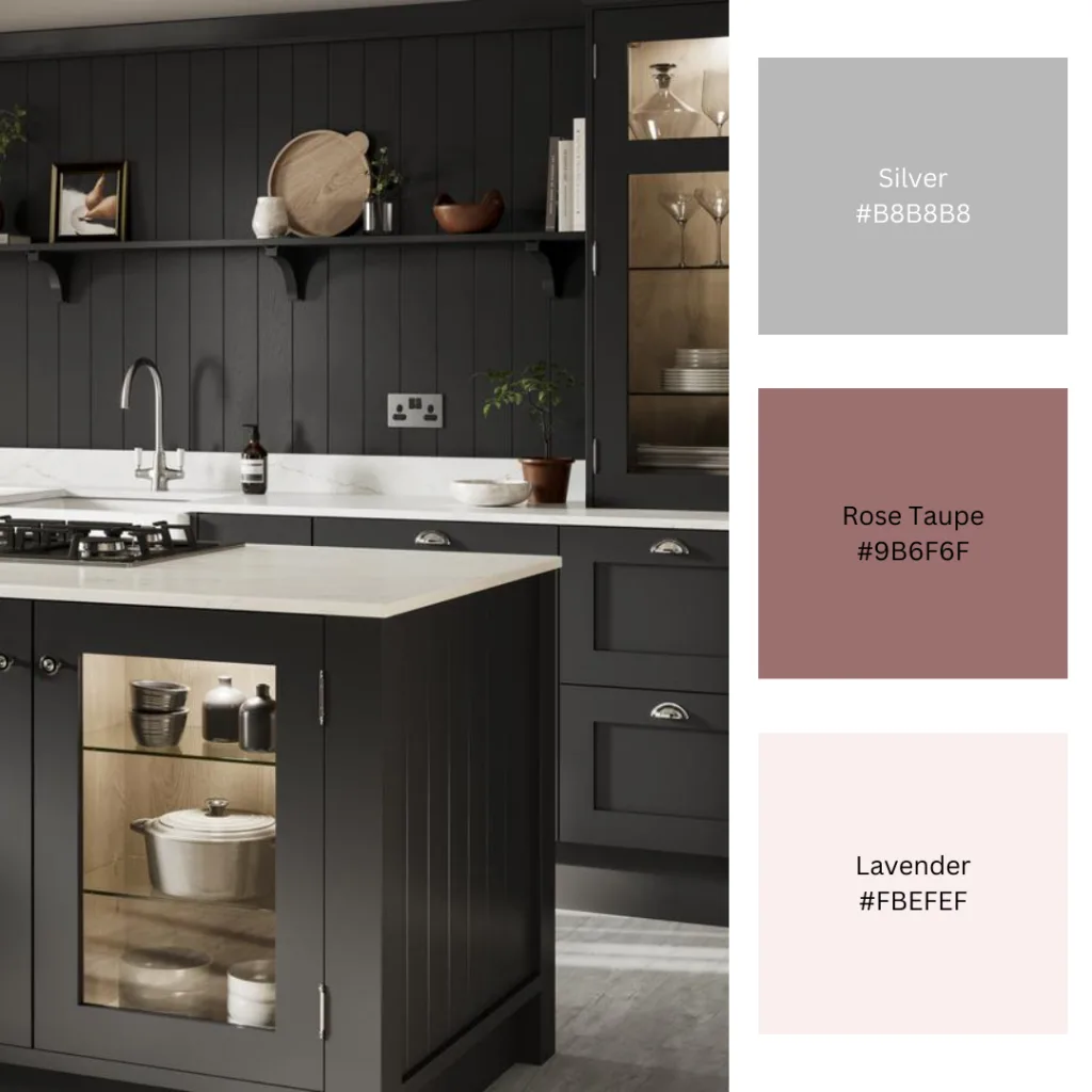 kitchen wall colours that go with a black kitchen