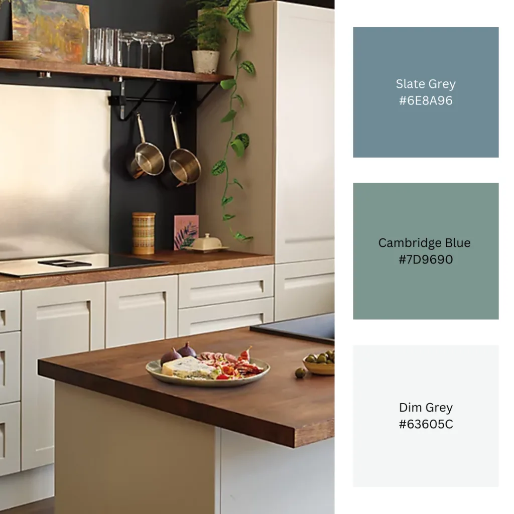 kitchen wall colours that go with a cream kitchen