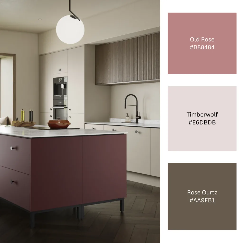 kitchen wall colours that go with red