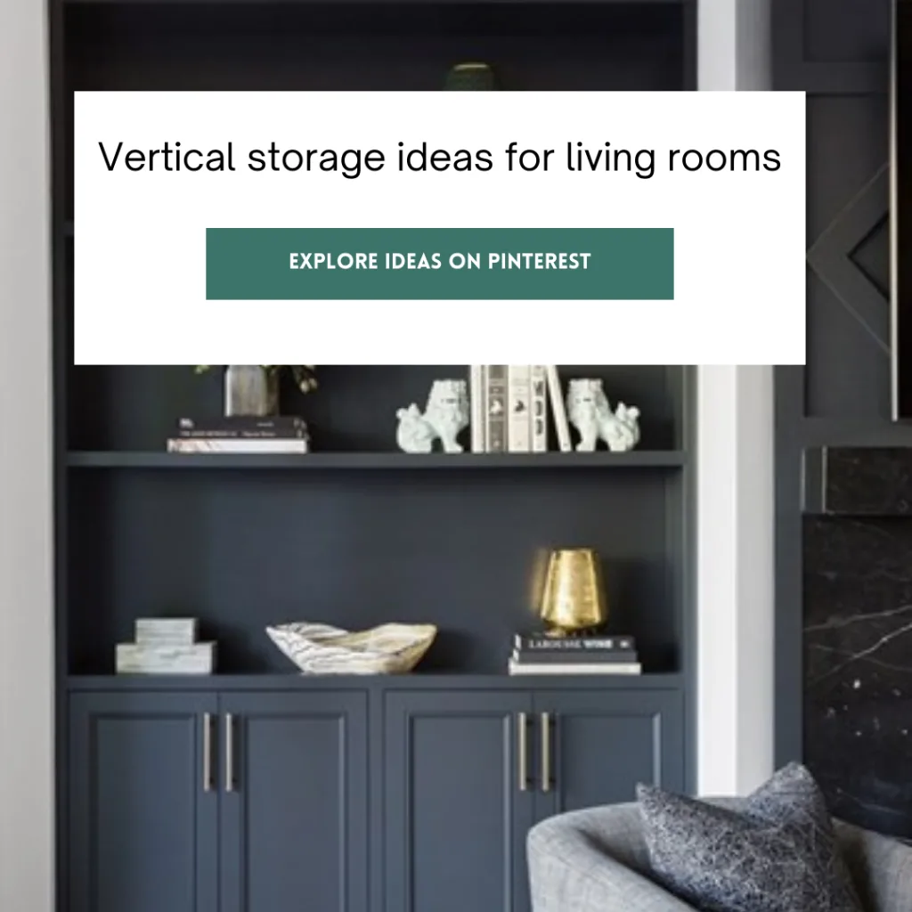 vertical storage ideas for small living rooms
