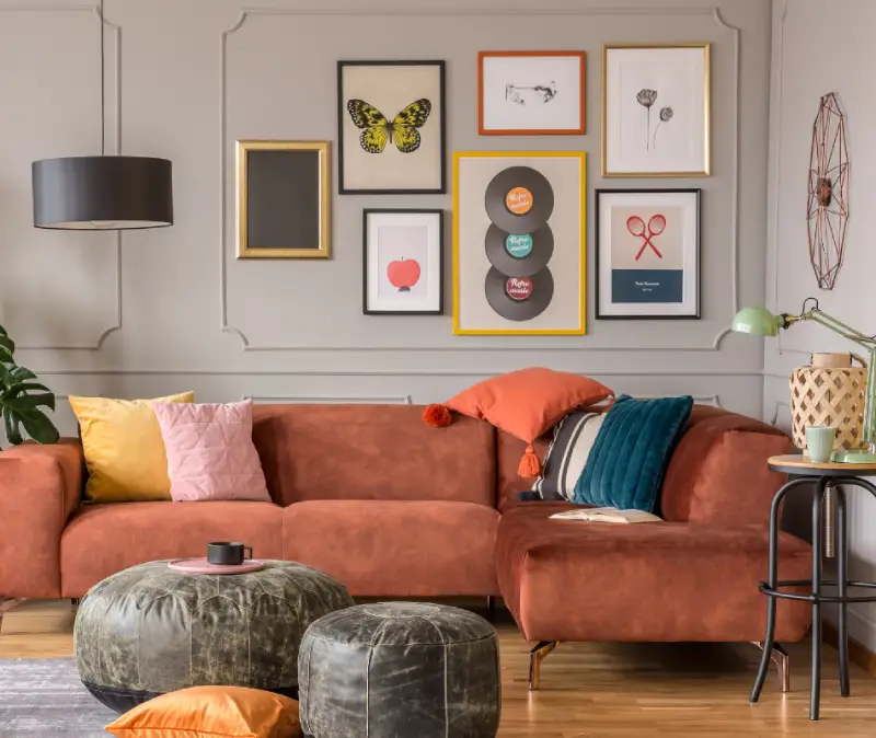 Boho living room colour ideas