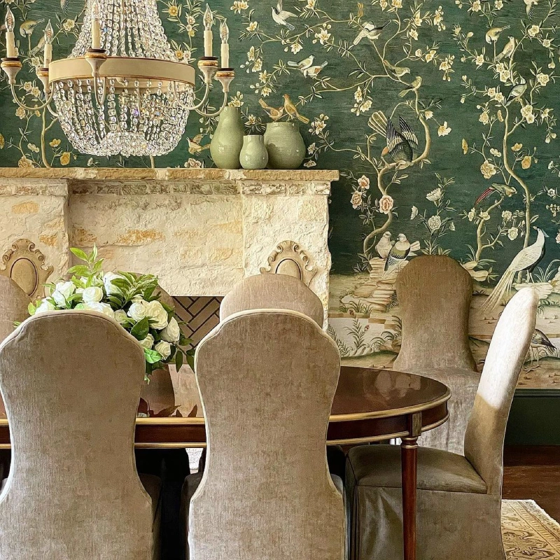 dining room decorating ideas with pattern and colour