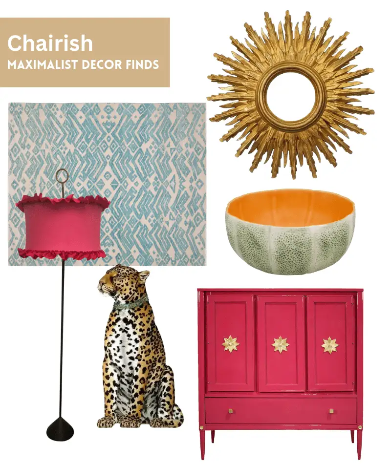 Chairish maximalist home decor ideas