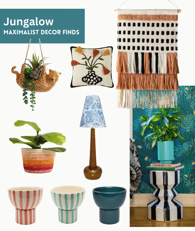 Jungalow maximalist home decor ideas