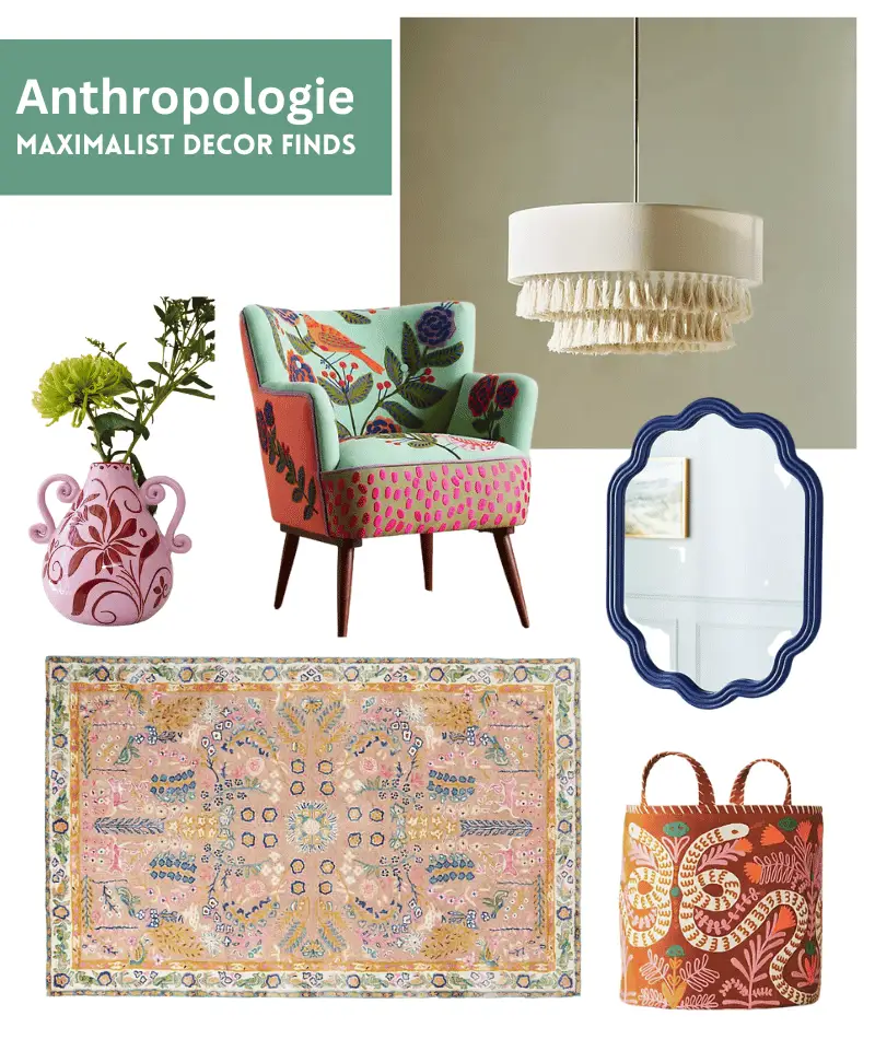 anthropologie maximalist home decor ideas