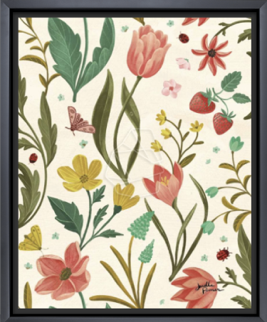 floral framed artwork