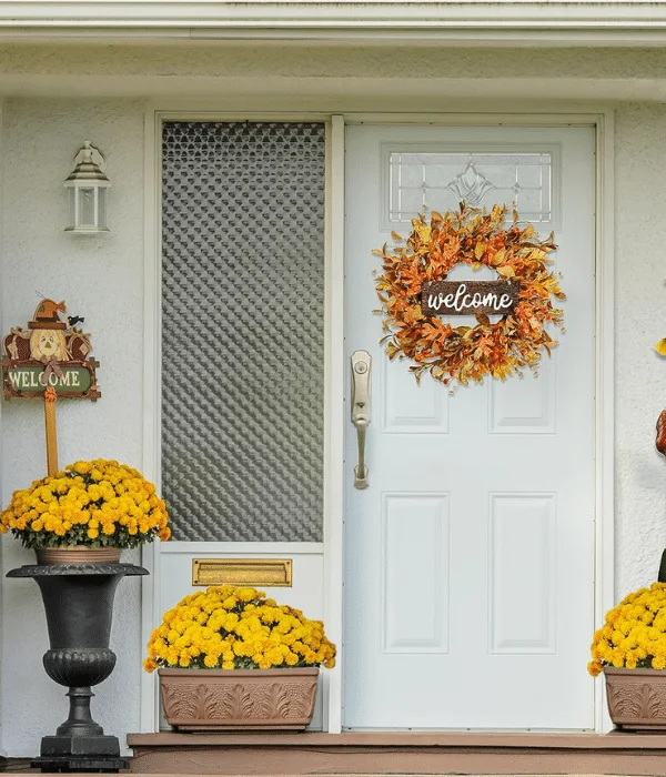 fall decoration ideas for home - fall wreath ideas