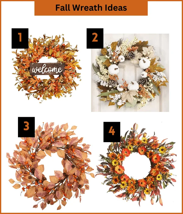 fall decorations for home ideas - wreath fall ideas