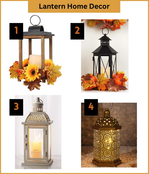 fall lantern home decoration ideas