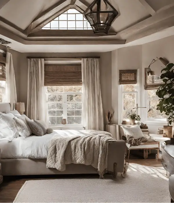 cozy neutral bedroom