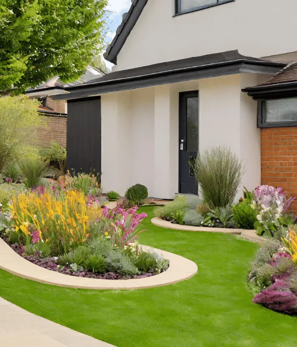 improve your curb appeak in your home with a landscaped front backyard