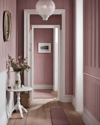 dulux pressed petal hallway idea