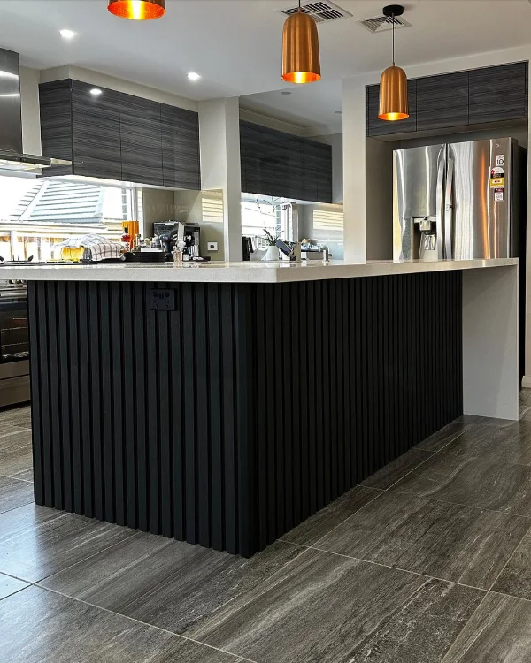 how to choose the right panelling in your kitchen - kitchen island panelling