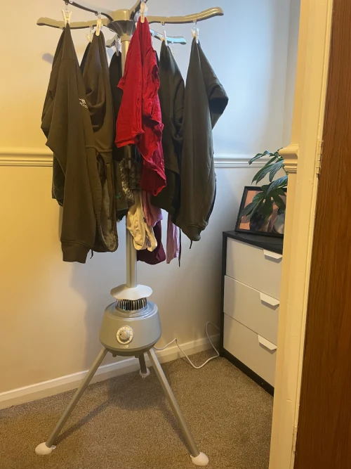 indoor heated clothes airer full load of washing review