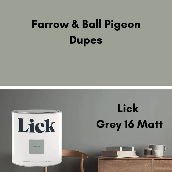 Farrow & Ball Pigeon Dupes - Lick grey 16 matt