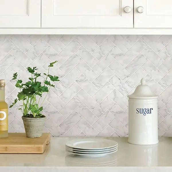adhesive kitchen tiles marble